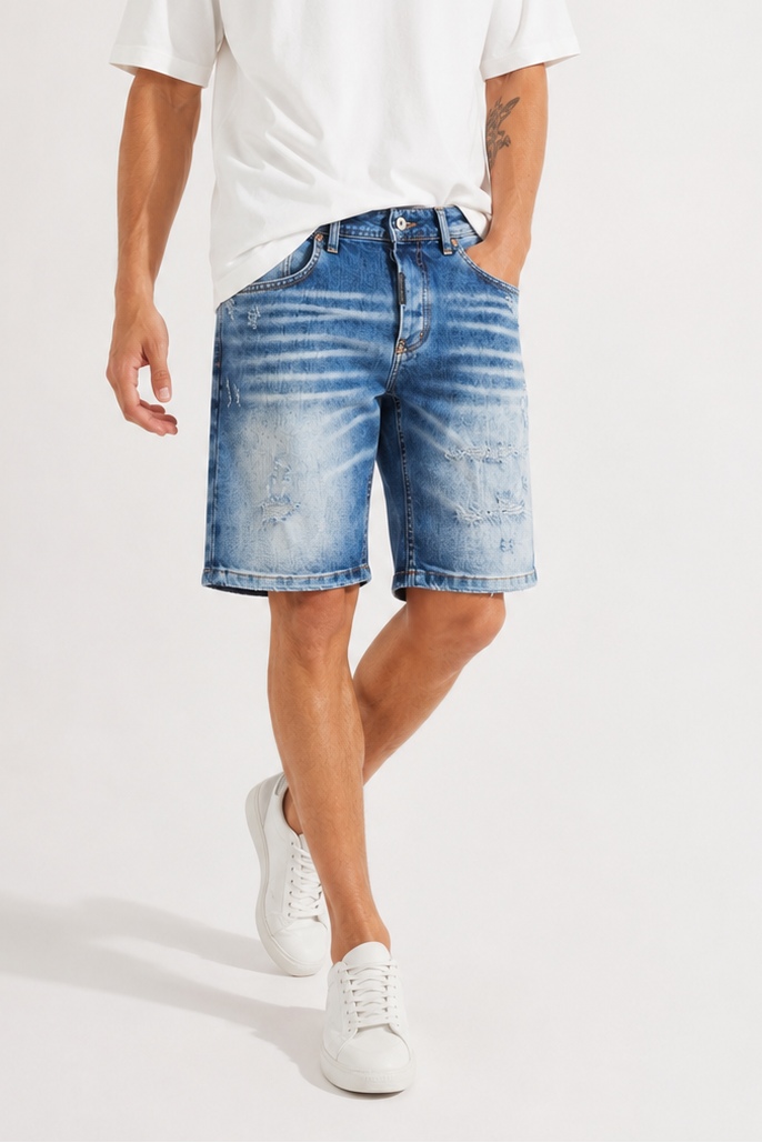 Bermuda di Jeans Uomo Cianotic Shorts in Denim Art. Bm143