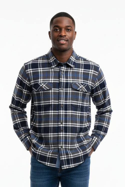 Camicia Uomo a Quadri in Flanella Art. Cm230