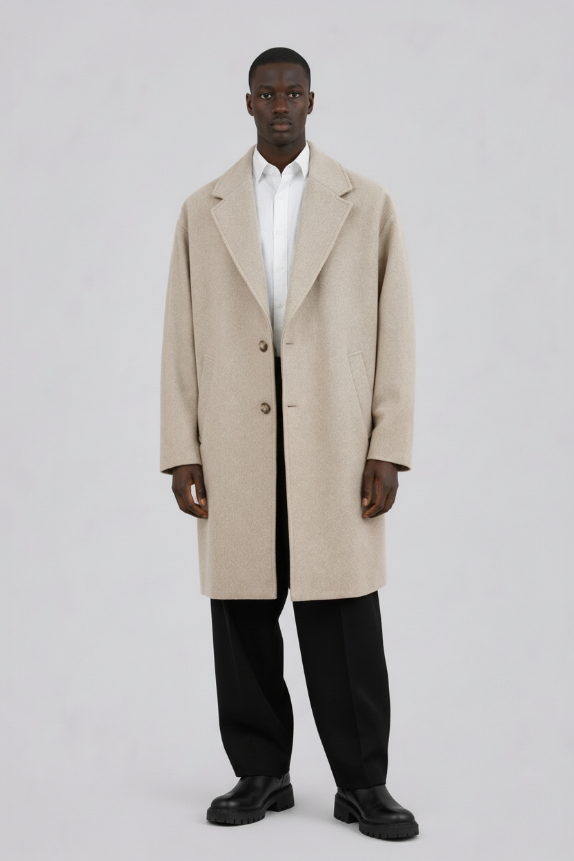 Cappotto Uomo Over Size Monopetto Art. Cp36