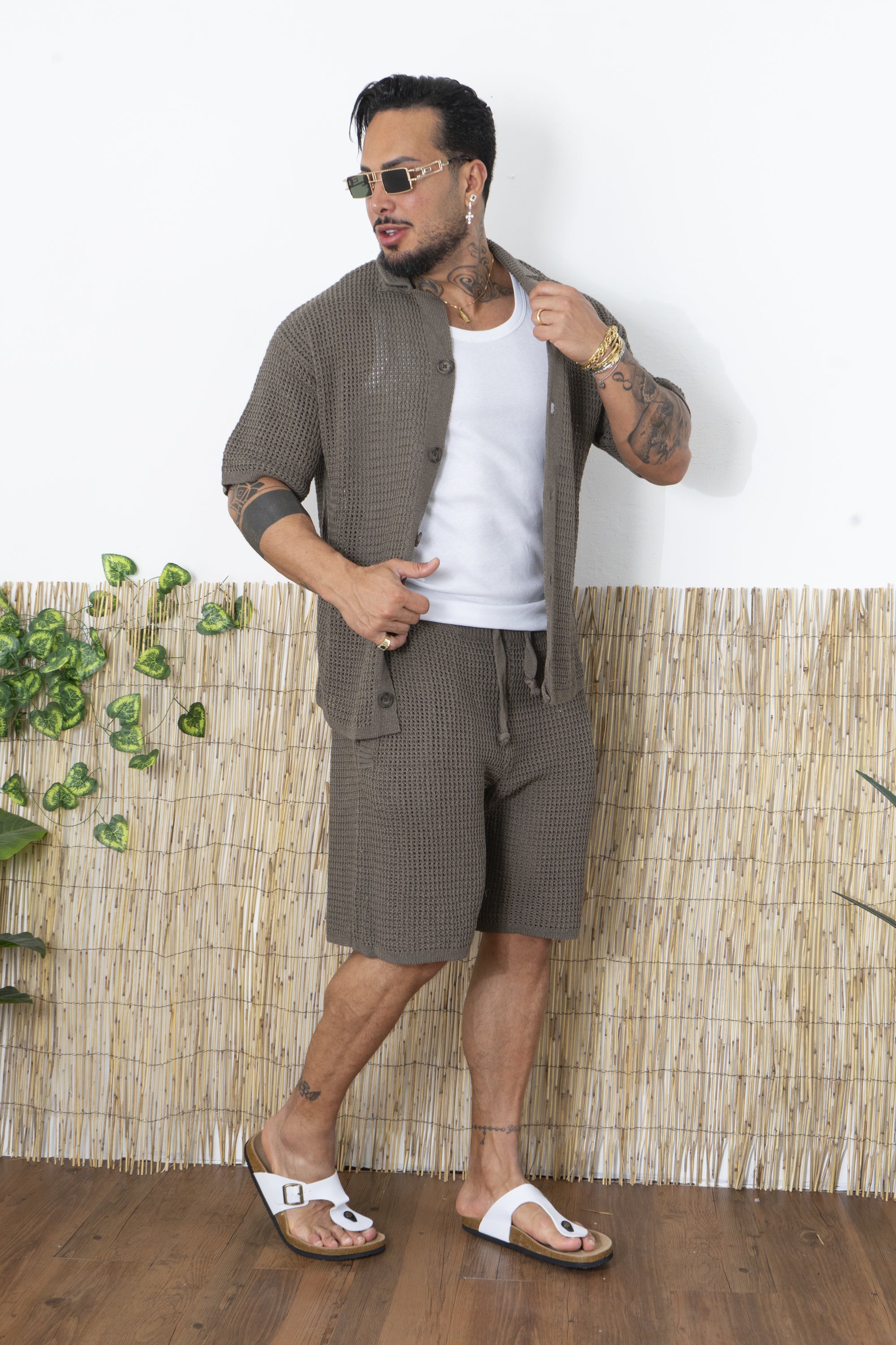 Coordinato Crochet In maglia Traforata Art. Cd102