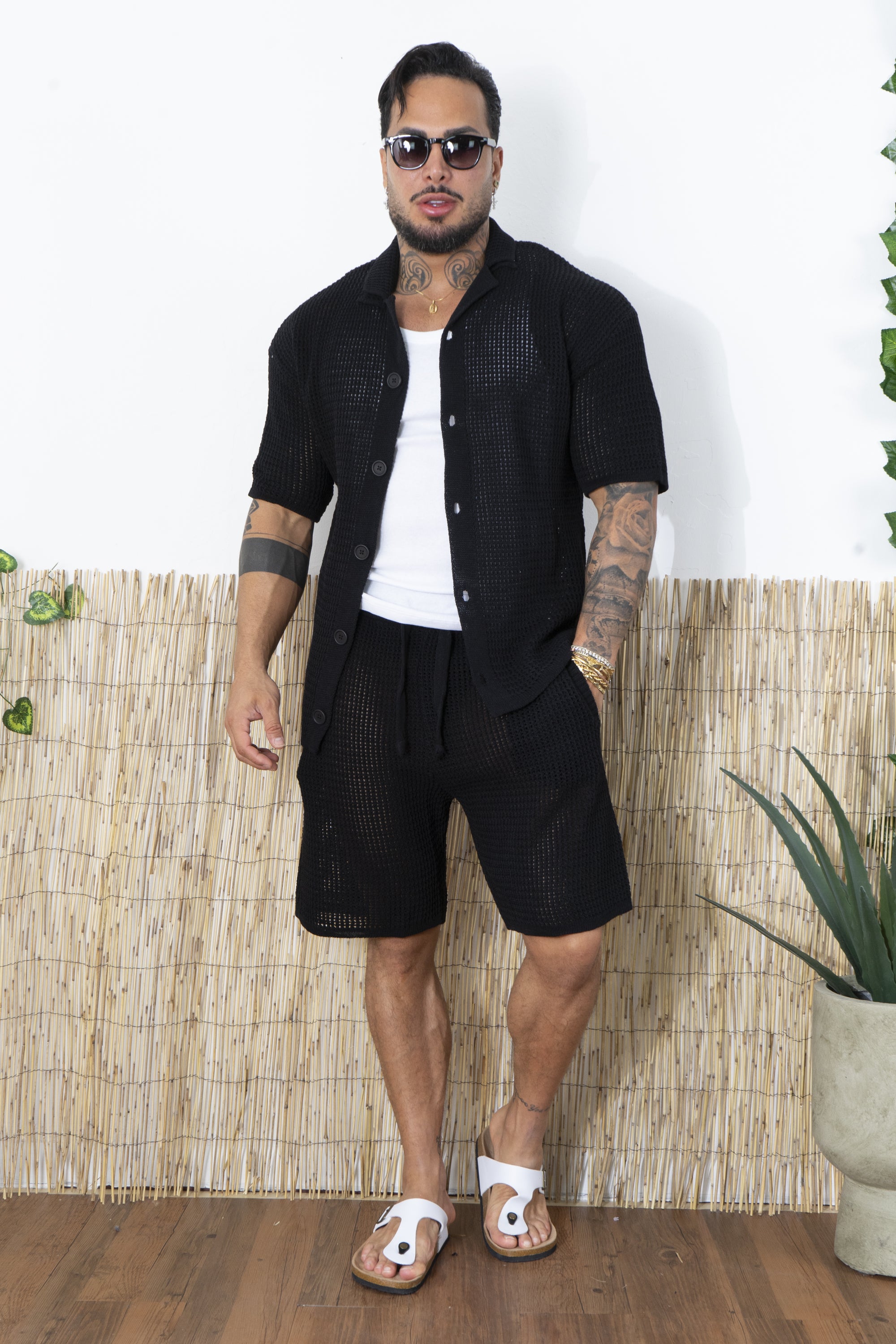 Coordinato Crochet In maglia Traforata Art. Cd102