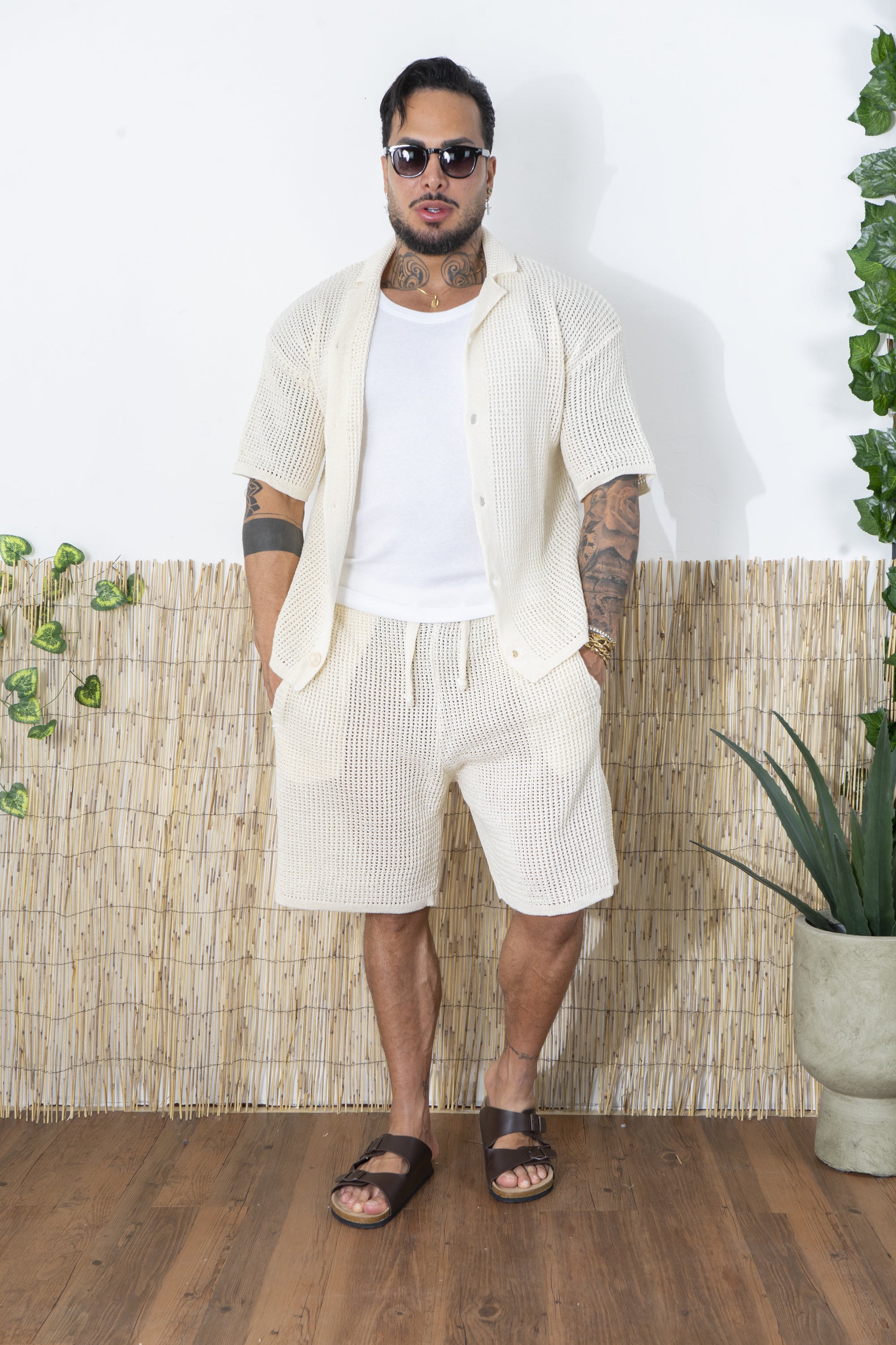 Coordinato Crochet In maglia Traforata Art. Cd102