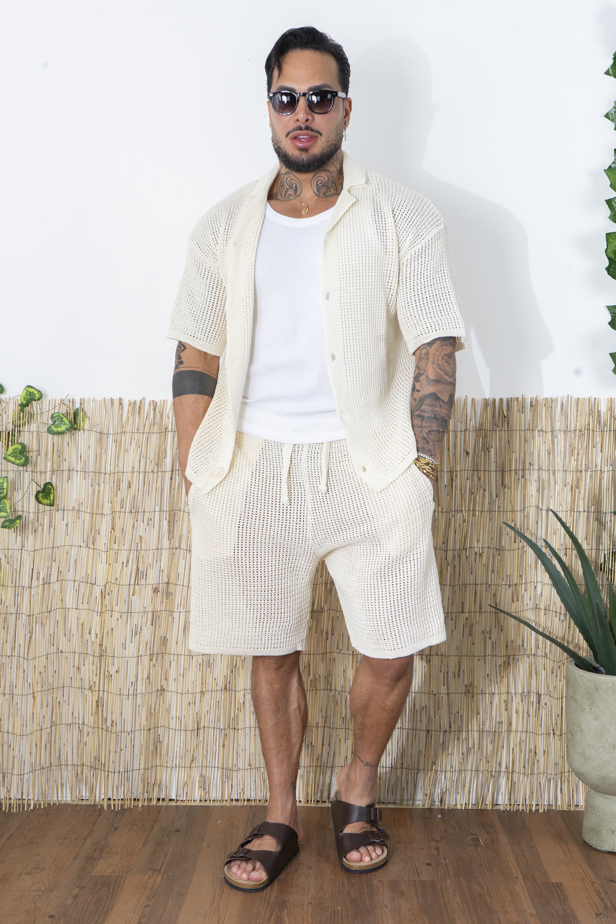 Coordinato Crochet In maglia Traforata Art. Cd102