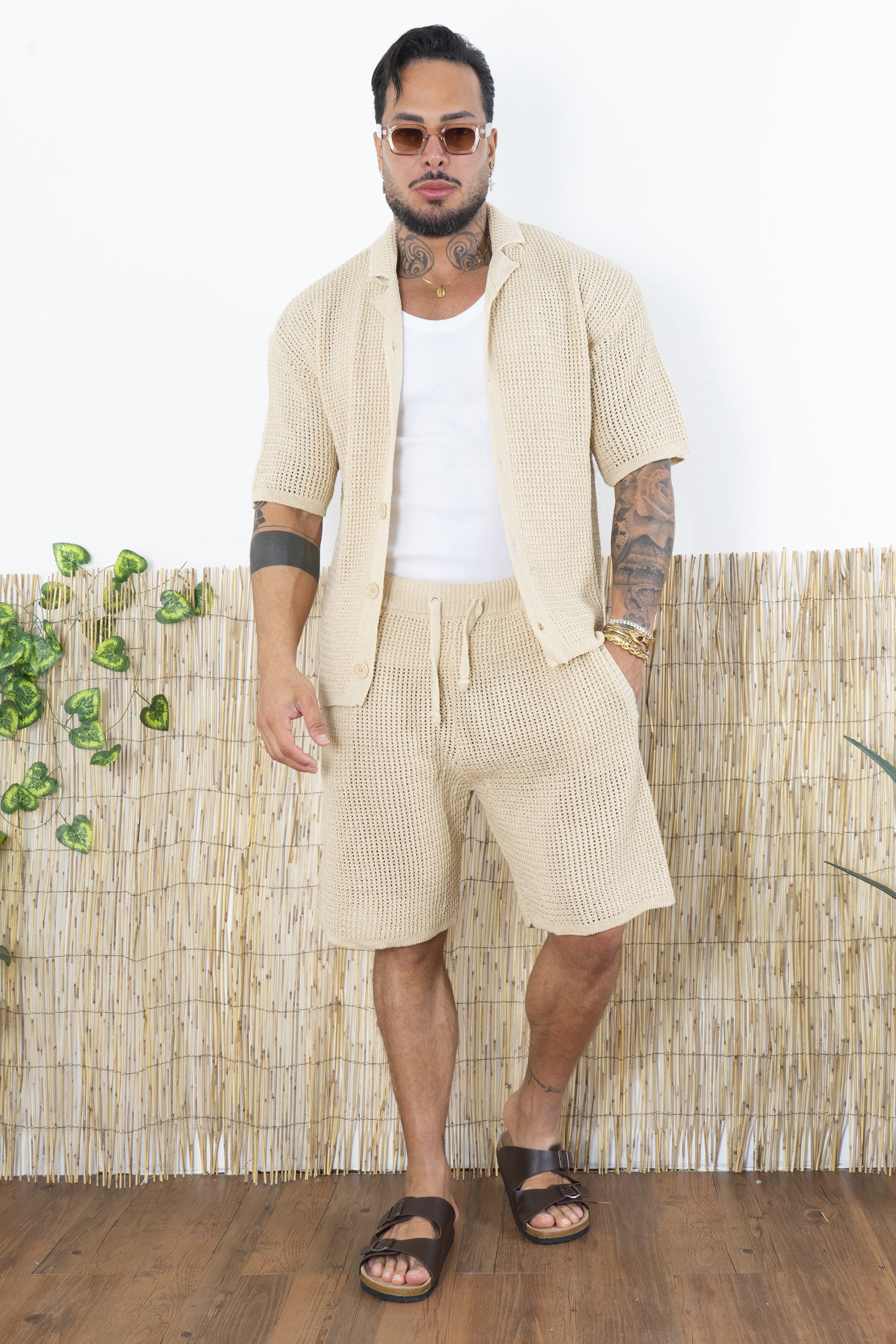 Coordinato Crochet In maglia Traforata Art. Cd102