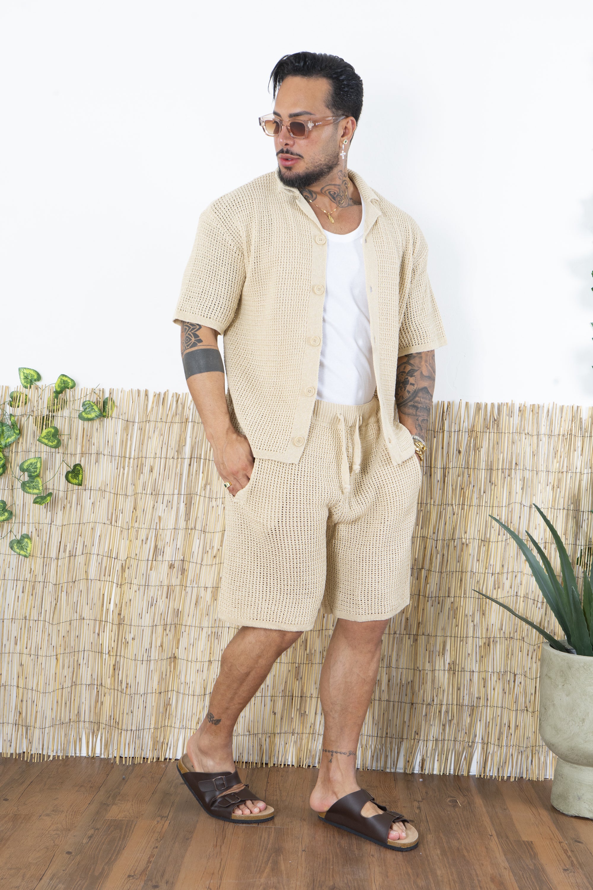 Coordinato Crochet In maglia Traforata Art. Cd102