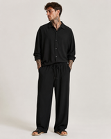 Coordinato In Lino Camicia + Pants Baggy Art. Cd137