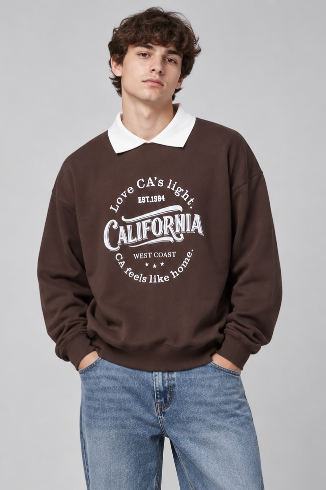 Polo in Felpa College '' California '' Art. Fe201