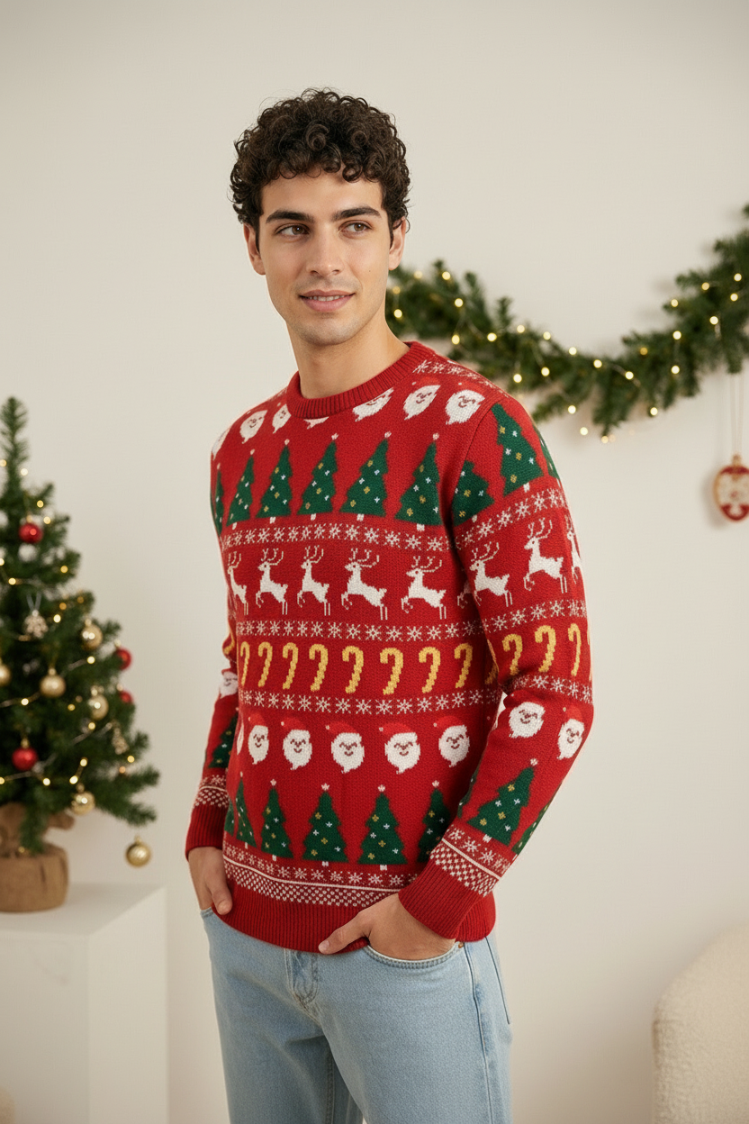 Maglione Uomo Natalizio Con Renne Art. MG131