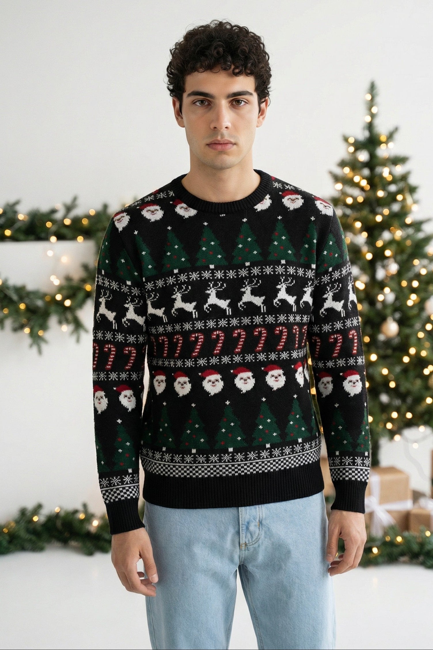 Maglione Uomo Natalizio Con Renne Art. MG131