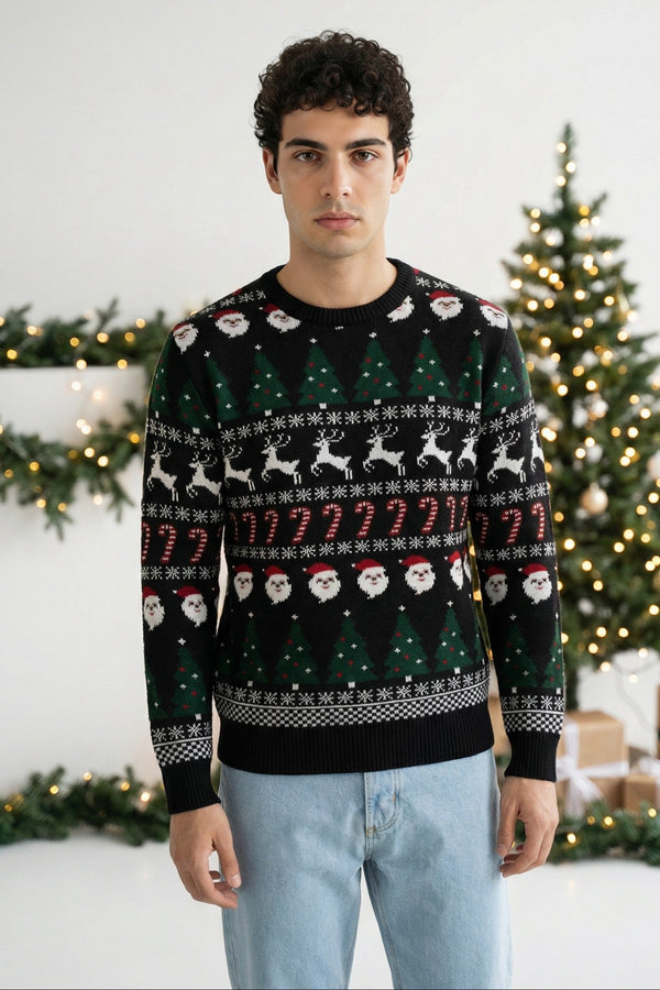 Maglione Uomo Natalizio Con Renne Art. MG131