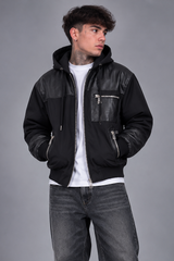 Giubbotto Jacket Con Dettaglio In ecopelle Art. Gb204