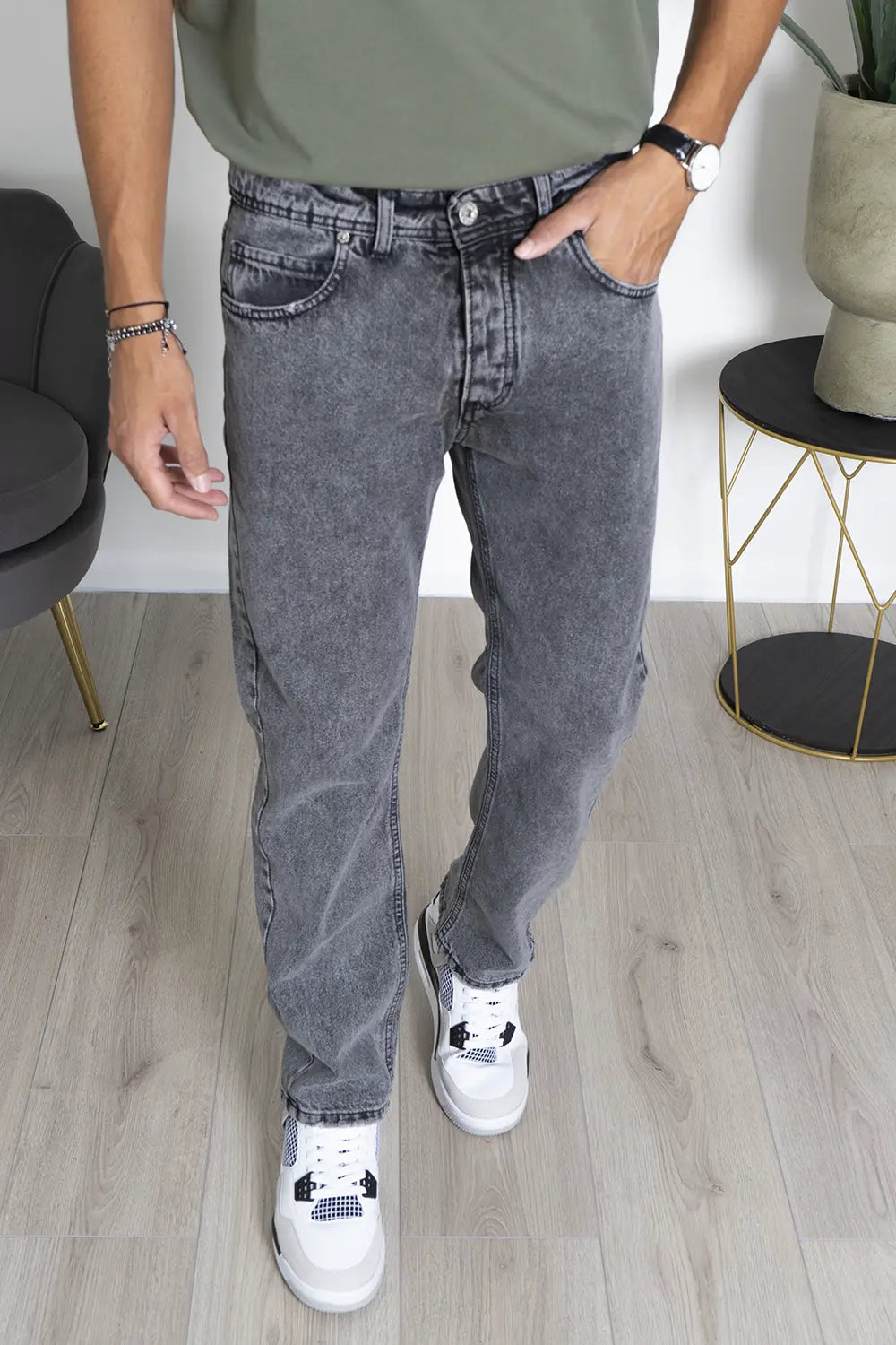 Jeans Basic sabbiato Straight Fit Art. Js471