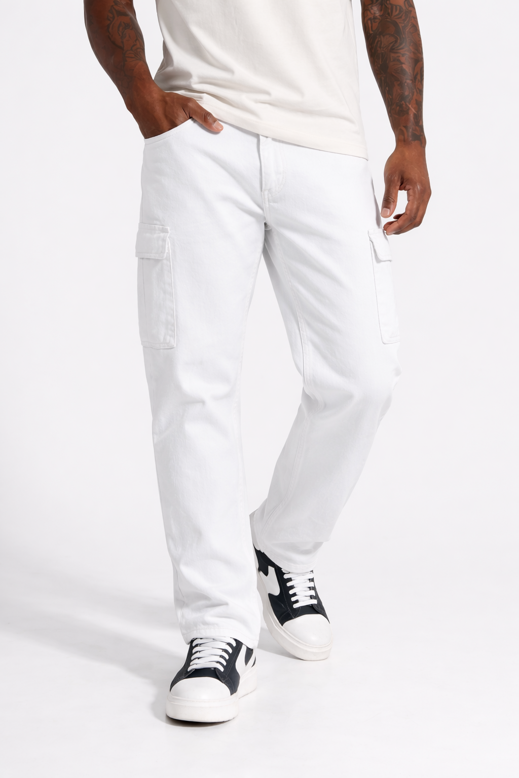 Jeans Uomo Cargo Con Tasconi Art. Js377