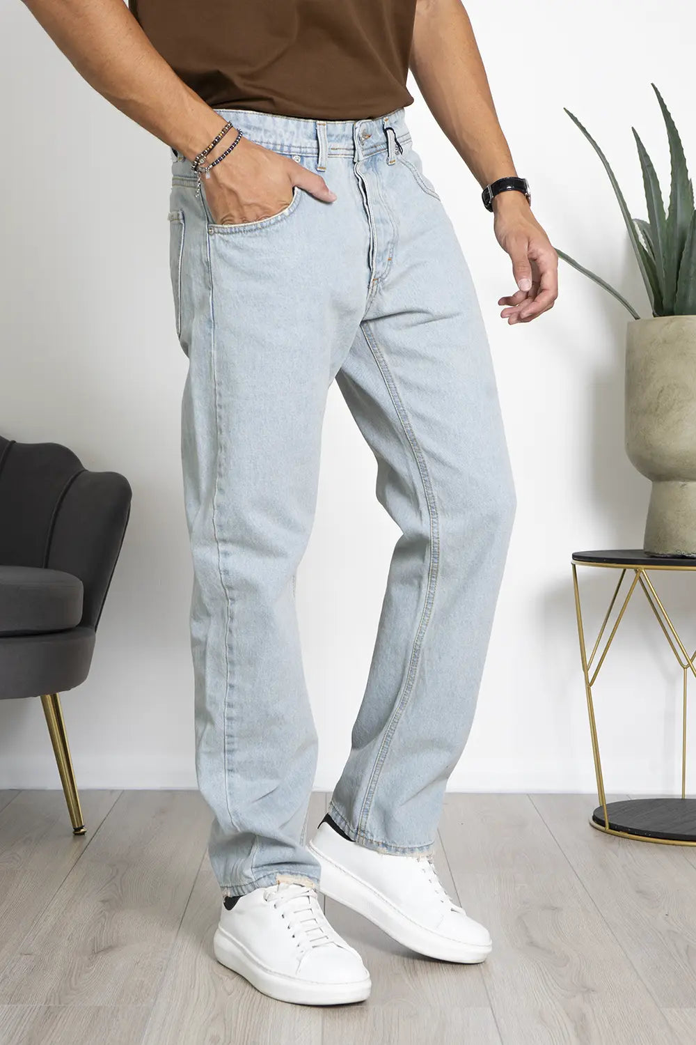 Jeans Basic sabbiato Straight Fit Art. Js471