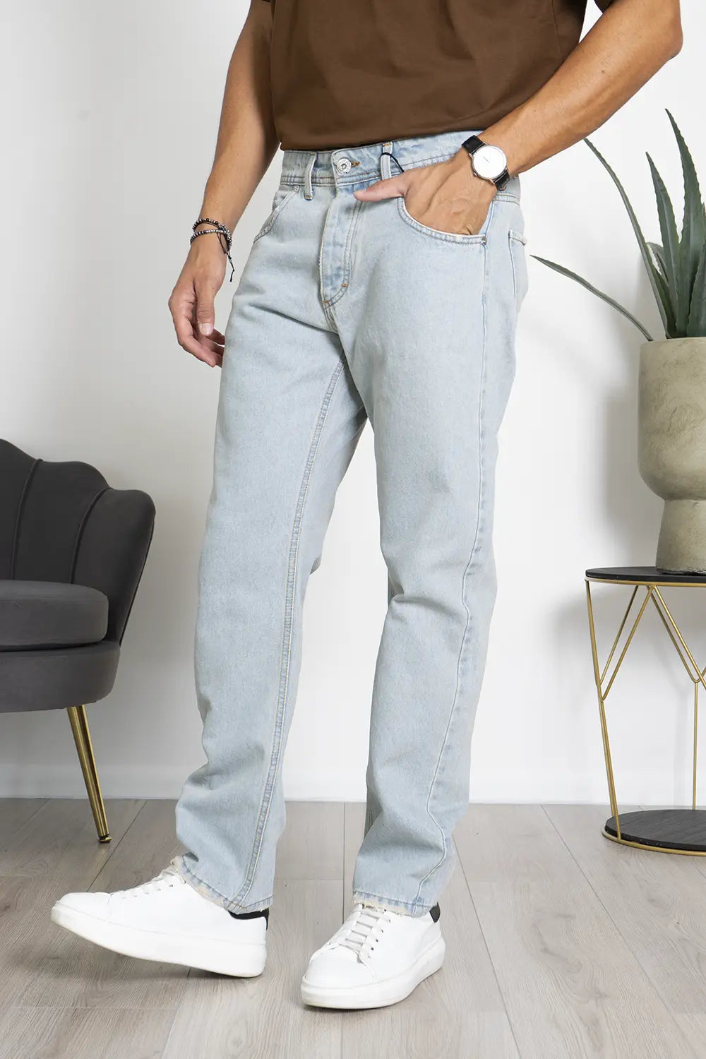 Jeans Basic sabbiato Straight Fit Art. Js471