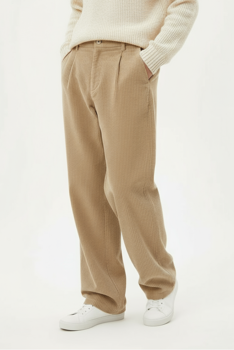 Pantalone Uomo in Velluto a Coste Loose Fit Art. Pt214