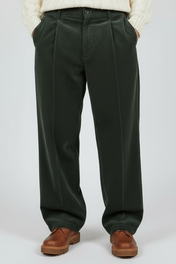 Pantalone Uomo in Velluto a Coste Loose Fit Art. Pt214