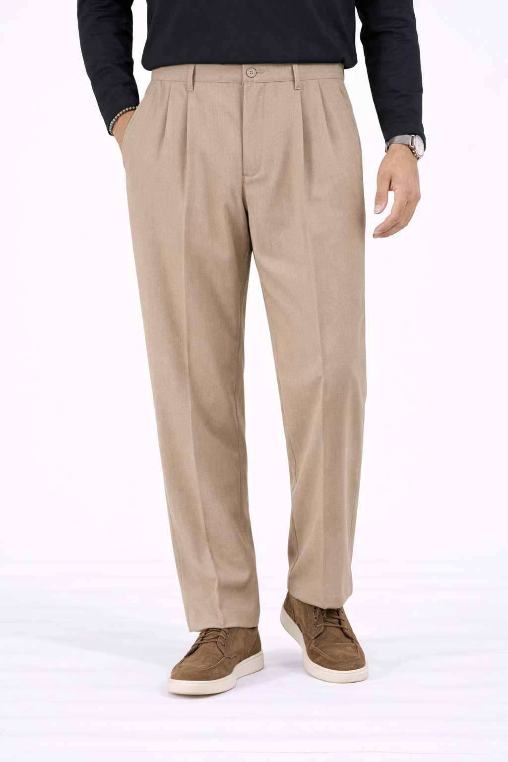 Pantalone Uomo Con bottone elastico Loose Fit Art. Pt173