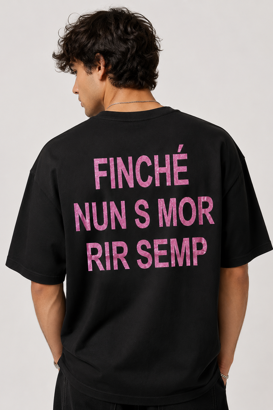 T-Shirt Con Stampa Retro ''Rir Semp'' Art. Ts295