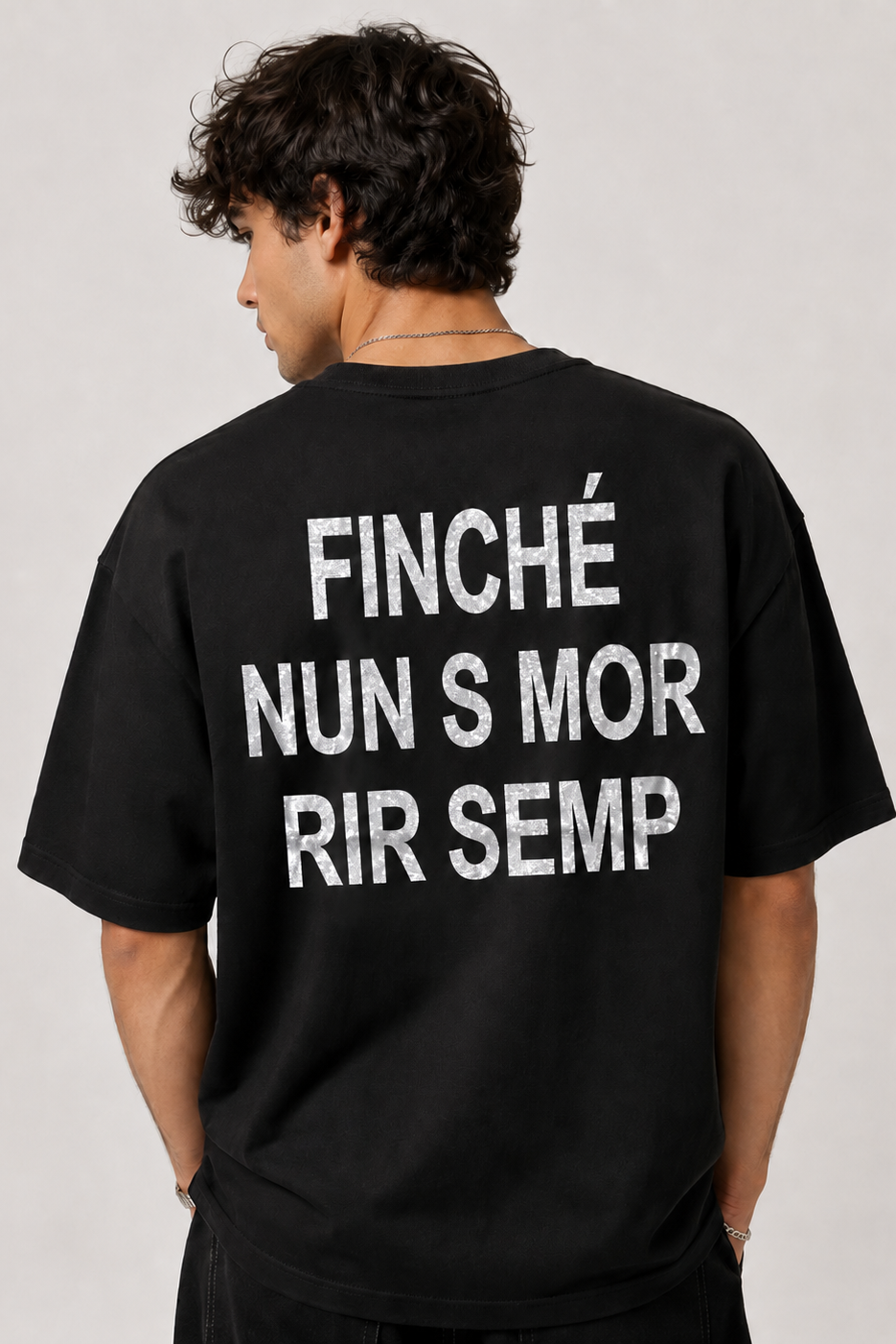 T-Shirt Con Stampa Retro ''Rir Semp'' Art. Ts295