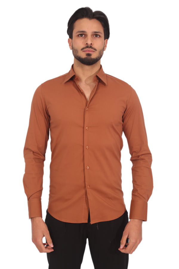 Chemise Slim Fit pour homme, couleur unie Art. Cm19
