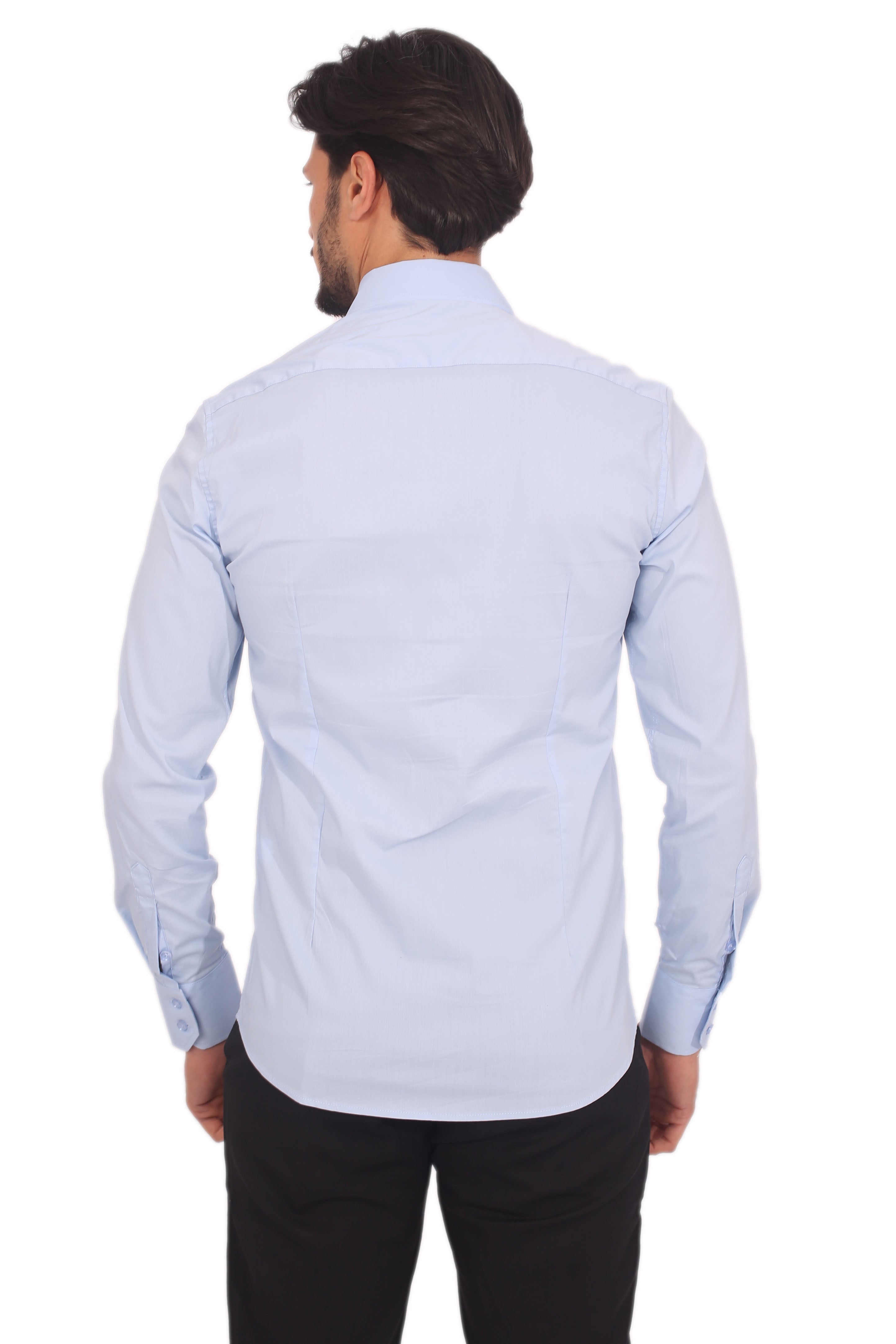 Camicia Uomo Slim Fit Tinta Unita Art. Cm19