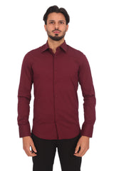 Camicia Uomo Slim Fit Tinta Unita Art. Cm19