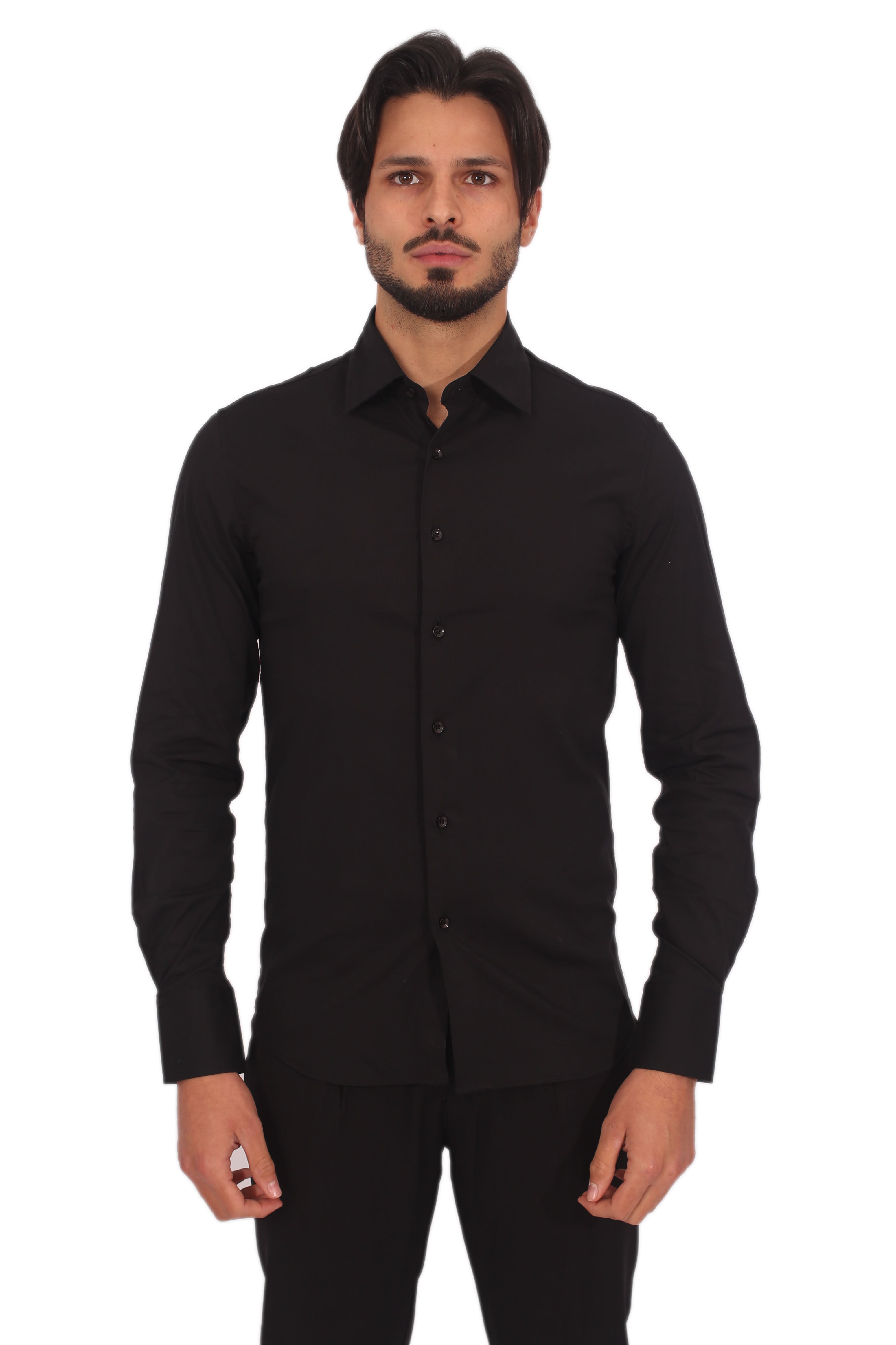 Camicia Uomo Slim Fit Tinta Unita Art. Cm19