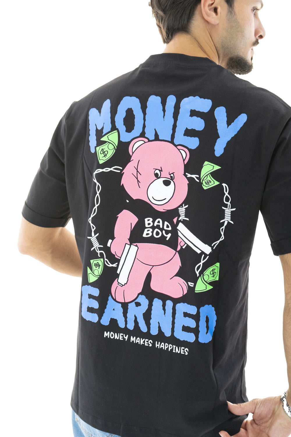 T-Shirt Uomo Stampa Money Earned Art. Ts152