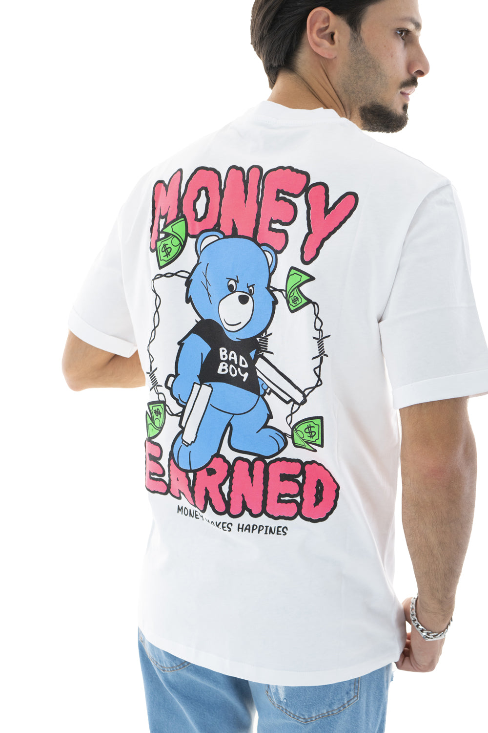 T-Shirt Uomo Stampa Money Earned Art. Ts152