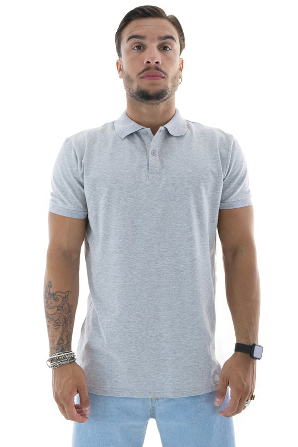 Polo basique uni avec 3 boutons Art. Ts35