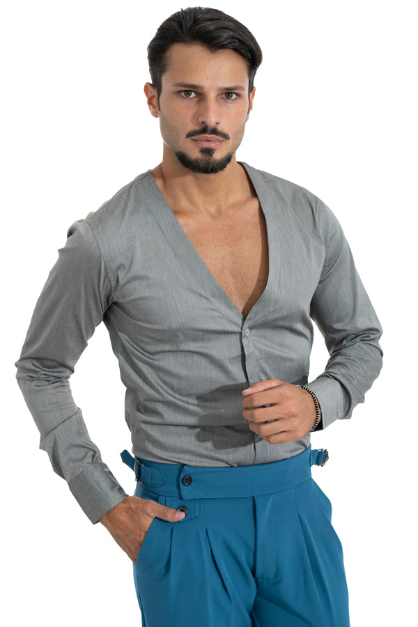 Chemise homme col en « V » manches longues Art. Cm111