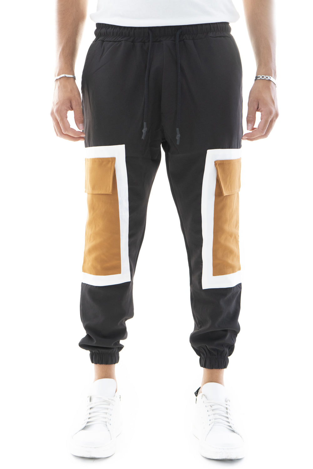 Pantalone Uomo Cargo Con Tasconi Bicolore Art. Pt140