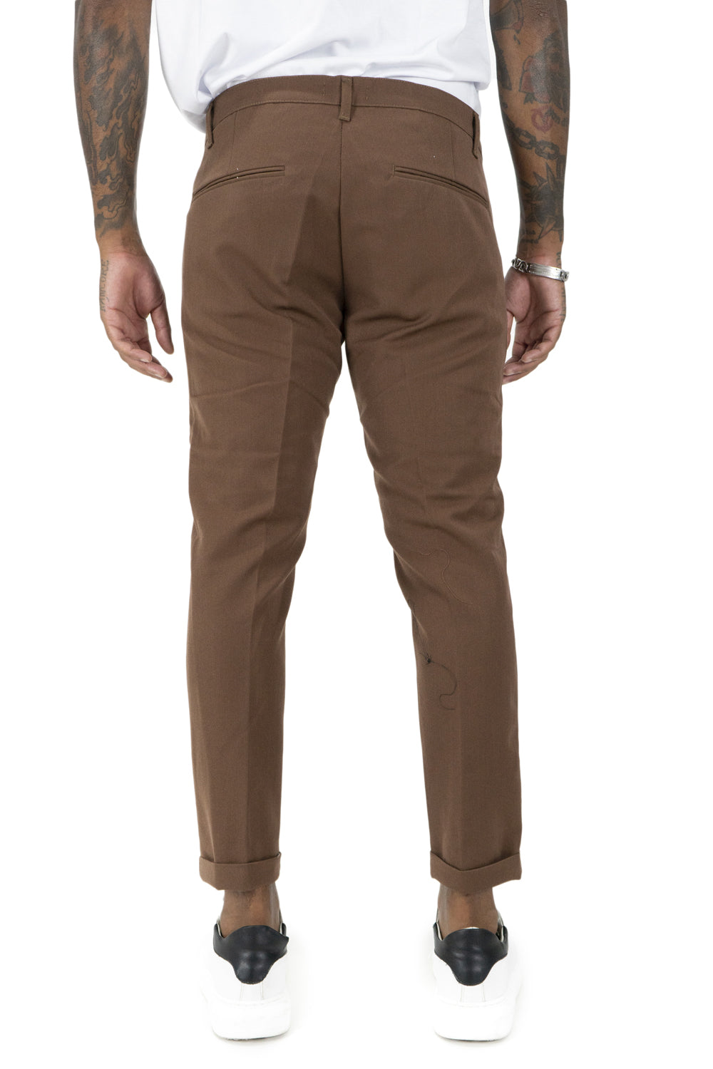 Pantalone Casual Uomo Tasca America Con Bottone Lato Art. Pt102