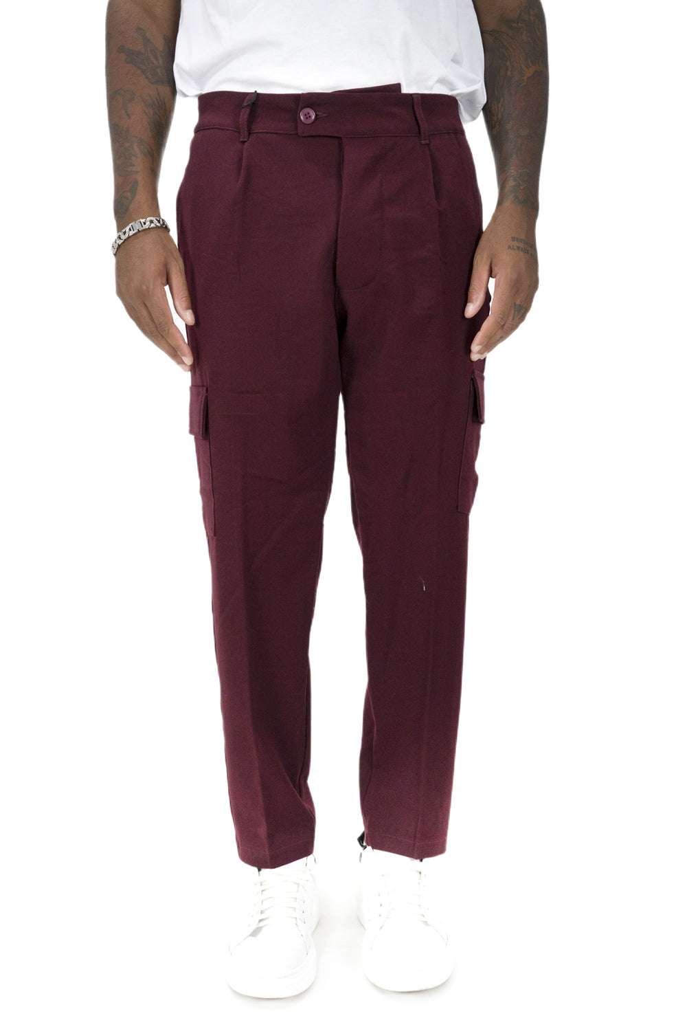 Pantalone Uomo Bottone Decentrato Con Tasconi Art. Pt141