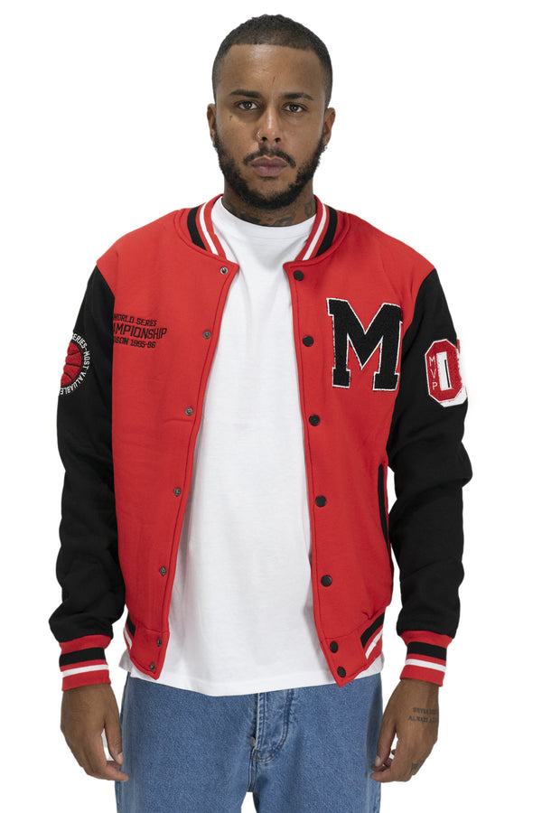 Felpa Uomo Versity Giacca College Con Lettera ''M'' Art. Fe124