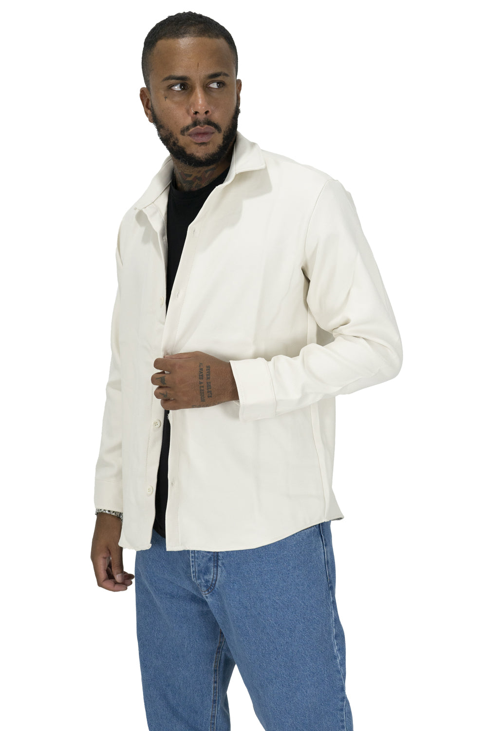 Camicia Uomo Giacca Tinta Unita Tessuto Texture Art. Cm147