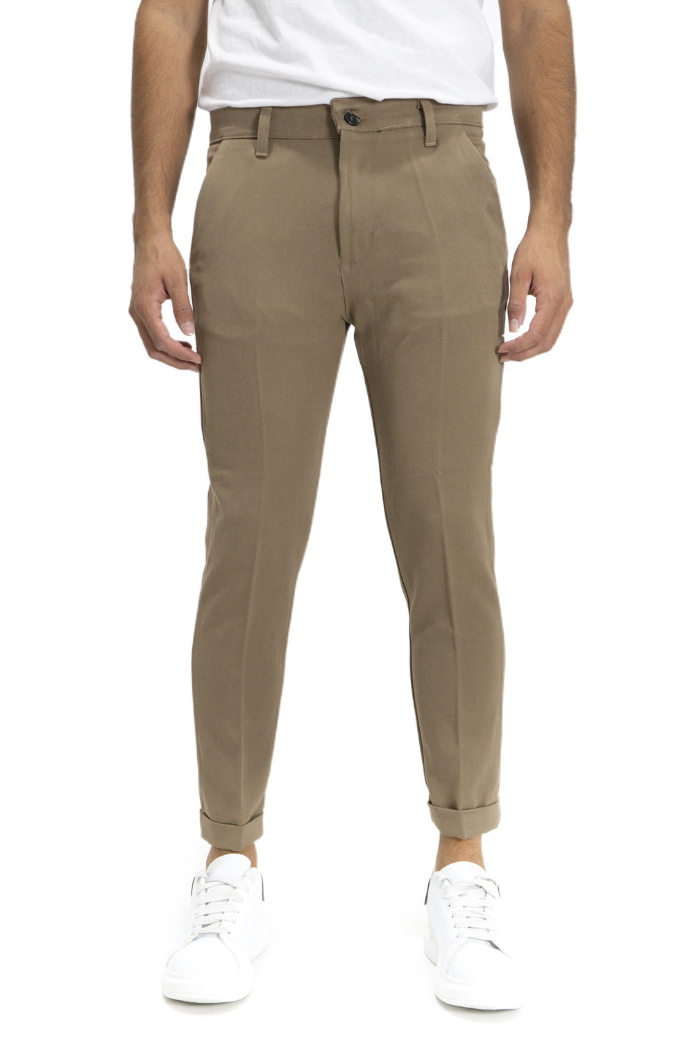 Pantalone Uomo Casual Con Bottone centrale Art. Pt144