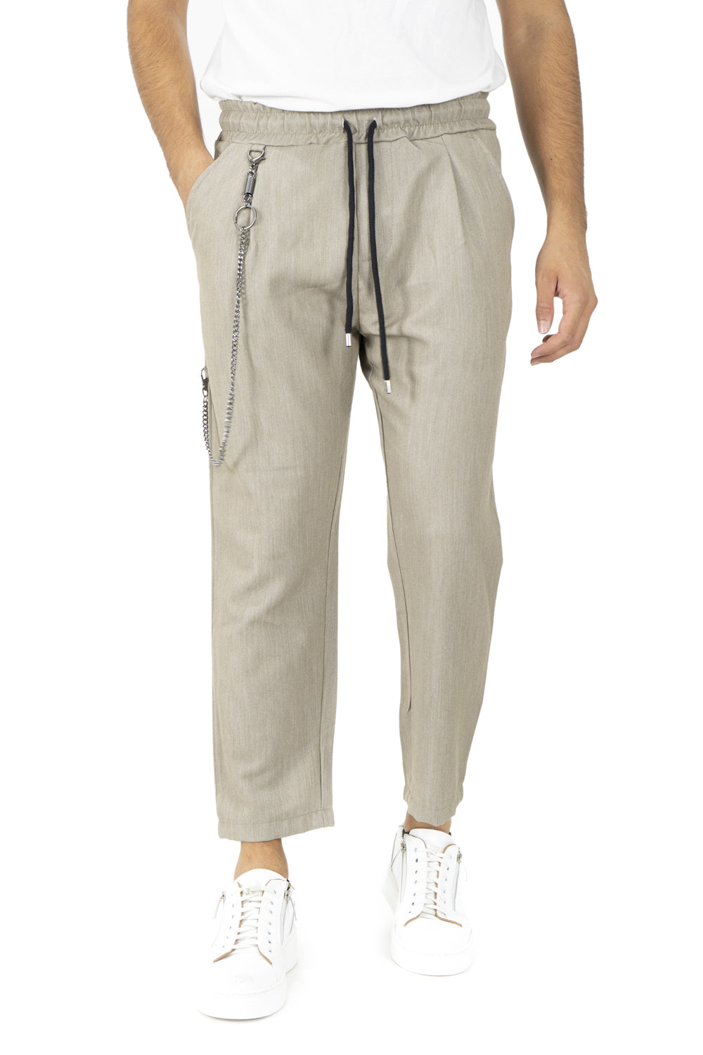 Pantalone Vita Jogger Casual Con Catena art. Pt150