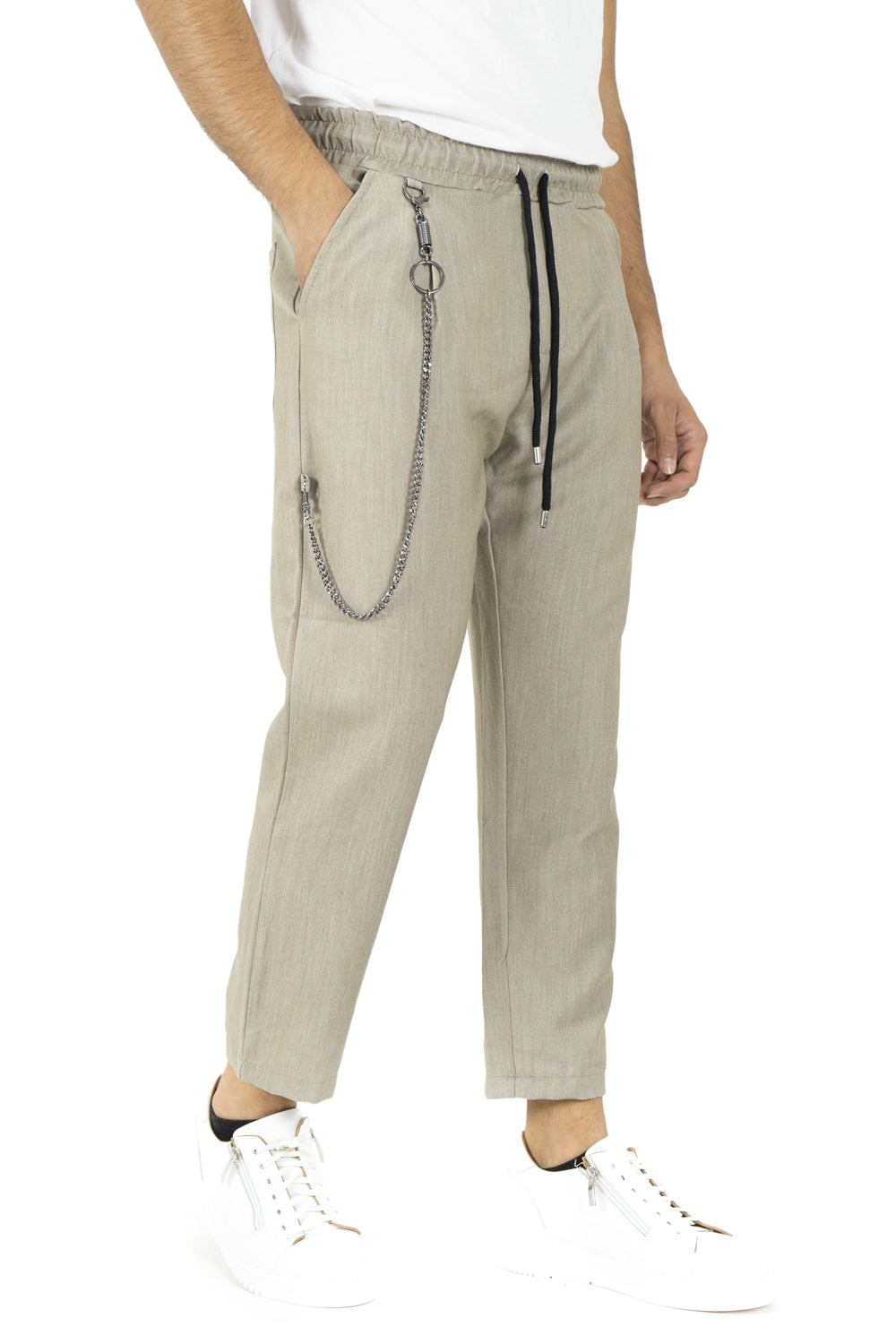 Pantalone Vita Jogger Casual Con Catena art. Pt150