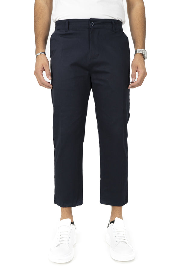 Pantalon de couleur unie pour homme avec bouton Art. Pt147