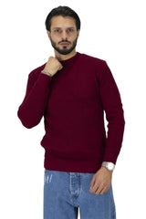 Maglione Uomo Tinta Unita con Trama art. MG88