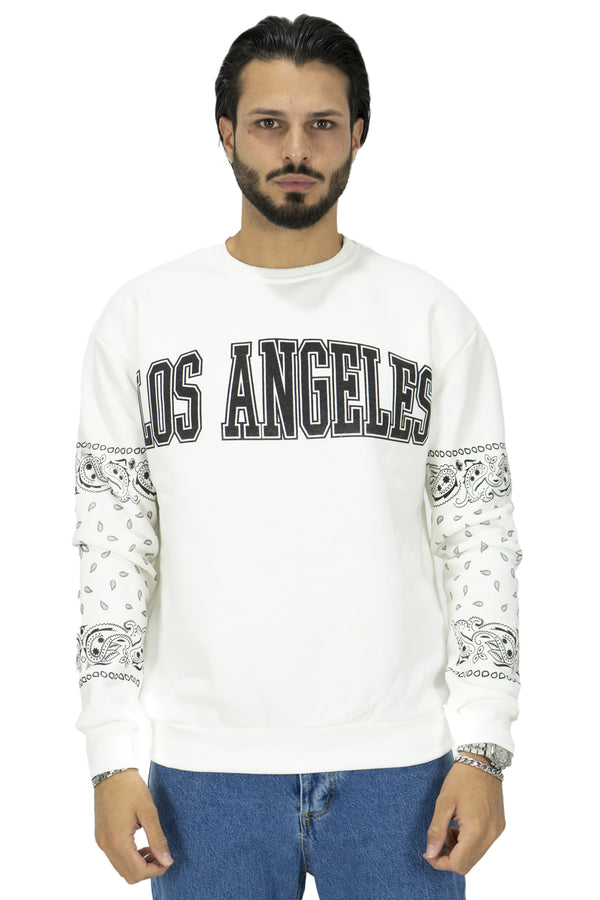 Sweat-shirt homme ''L.A'' imprimé caoutchouc Art. Fe136