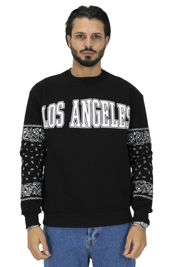 Sweat-shirt homme ''L.A'' imprimé caoutchouc Art. Fe136