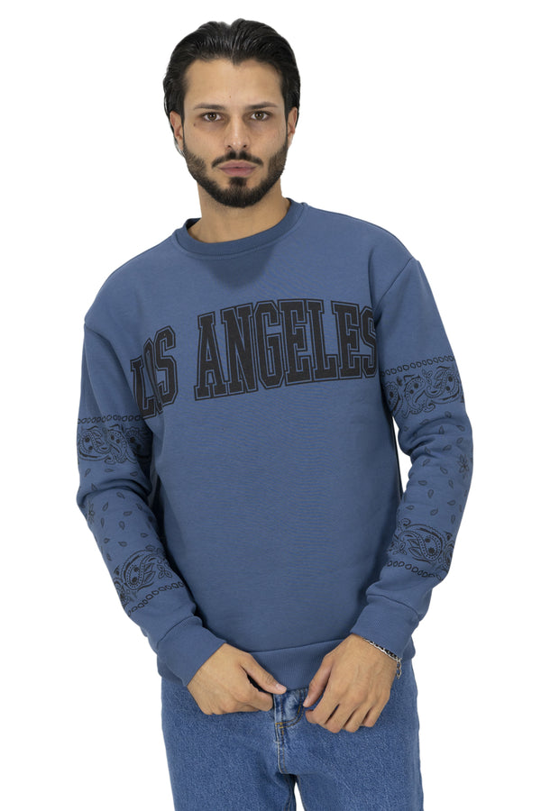 Sweat-shirt homme ''L.A'' imprimé caoutchouc Art. Fe136