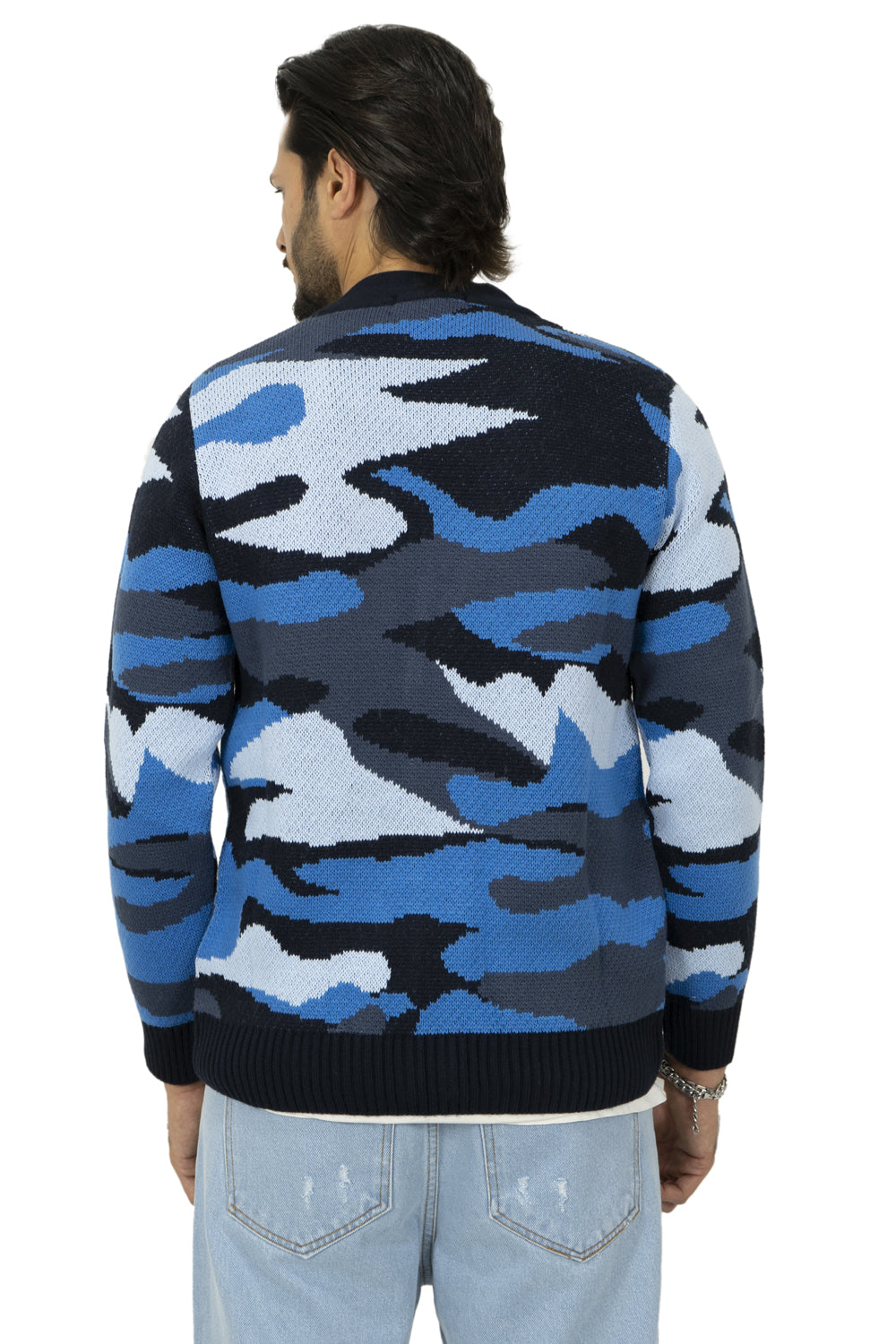 Cardigan Maglione Uomo Camouflage Art. Mg93