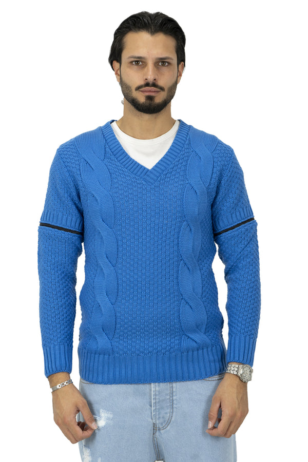 Maglione Uomo Scollo V Con Maniche removibili Art. Mg92