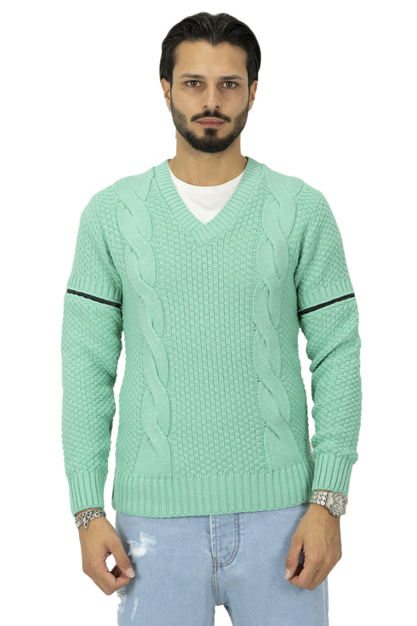 Maglione Uomo Scollo V Con Maniche removibili Art. Mg92