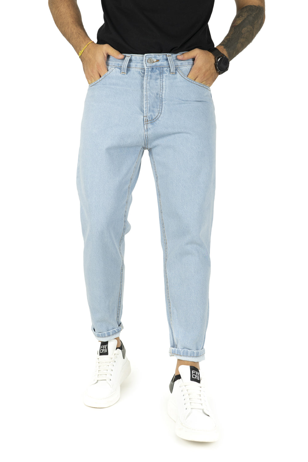 Jeans Uomo Basic Chiaro By 92 Fashion Shop Art. Js305