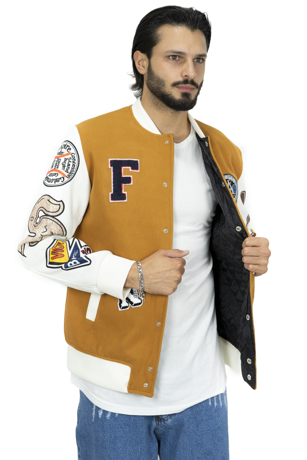 Giubbotto Bomber College Varsity in Panno Art. Gb120